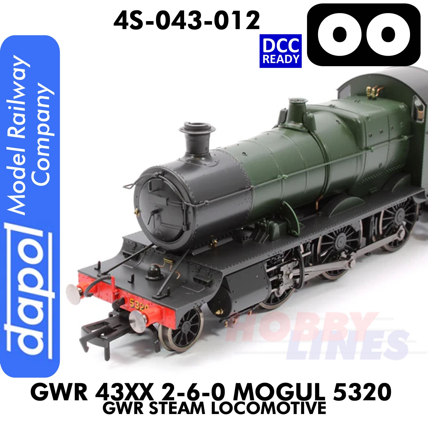 Great Western Railway - 43xx 2-6-0 Mogul 5320 - DCC Ready - 1:76 OO  | Dapol | 4S-043-012