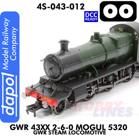Great Western Railway - 43xx 2-6-0 Mogul 5320 - DCC Ready - 1:76 OO  | Dapol | 4S-043-012