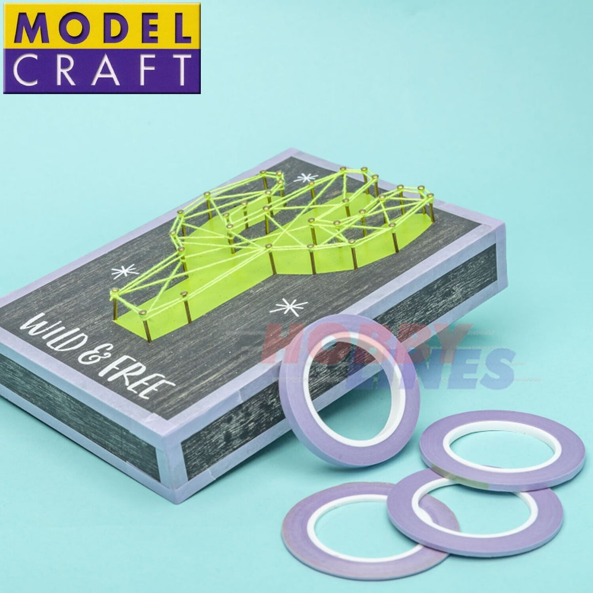 MASKING TAPE LOW TACK 4pk 1,2,3&6mm Purple Airbrush Detailing Expo Tools 44515