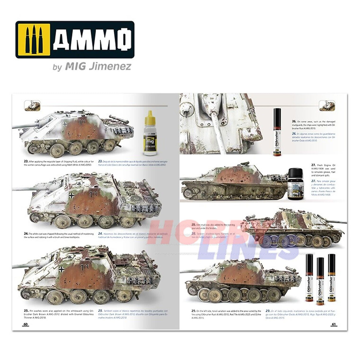 How to Paint WINTER WWII GERMAN TANKS Modelling Book English Ammo Mig MIG6039