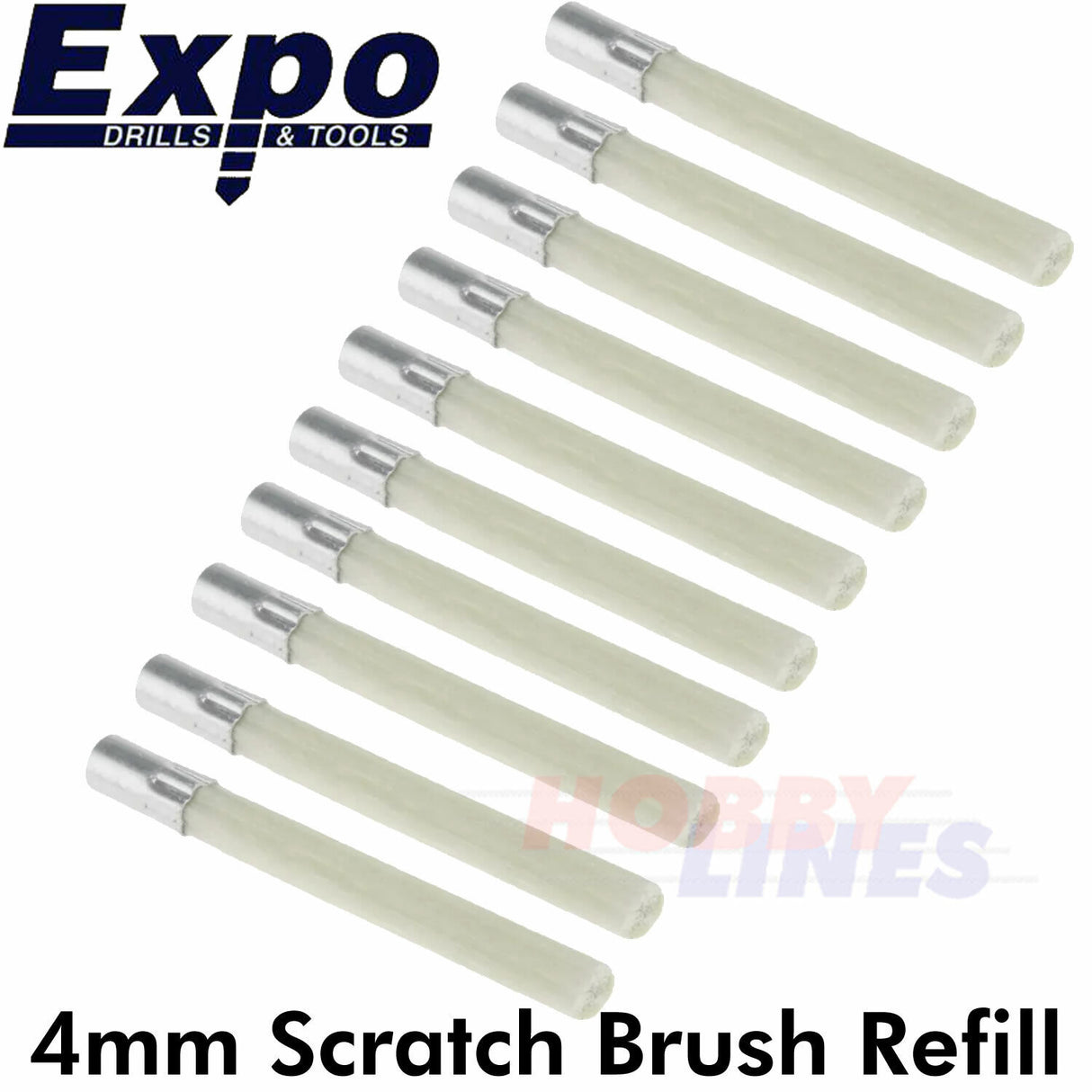 SCRATCH BRUSH Glass Fibre 4mm High Grade & Refill option Top Grade Twist Advance
