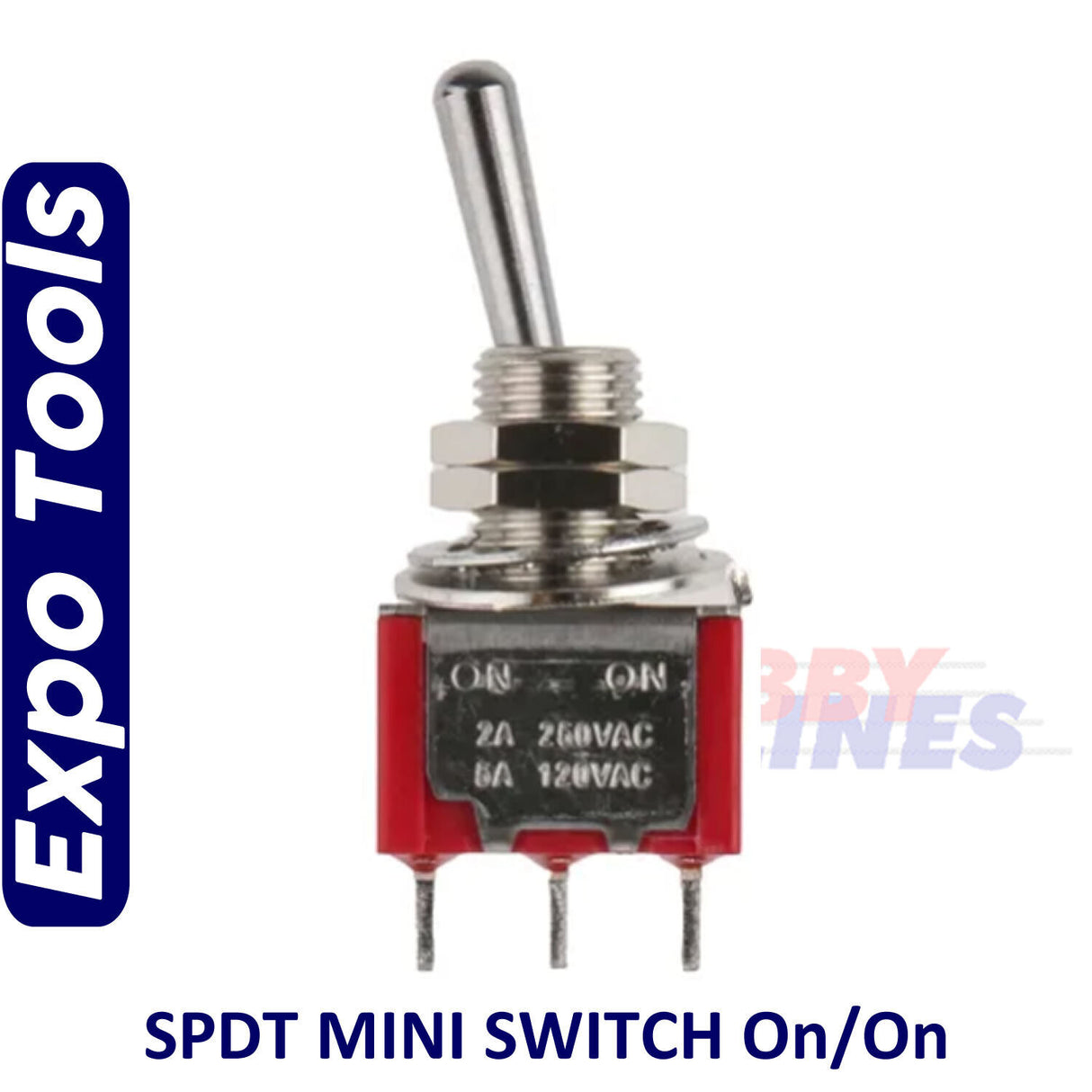 SWITCH SPDT 2 position ON - ON Miniature Changeover 5pk electronics EXPO A28012