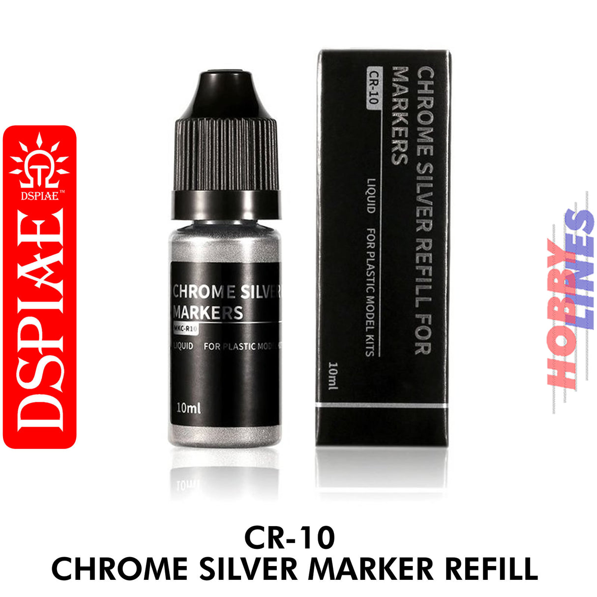 CR-10 Chrome Silver Refill For Markers -10ml | DSPIAE | DS016