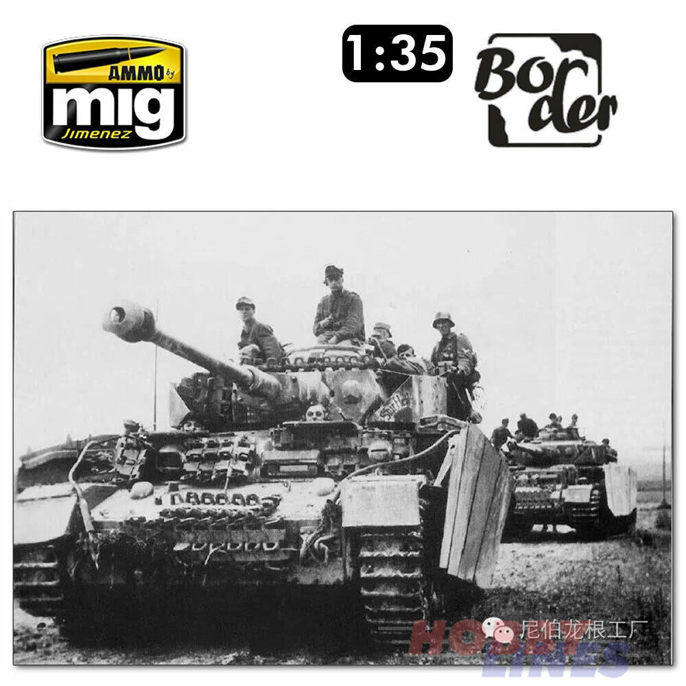 Pz.Kpfw IV Ausf.J & Ommr Rail Flatbed - 1/35 | Border Models | BT025