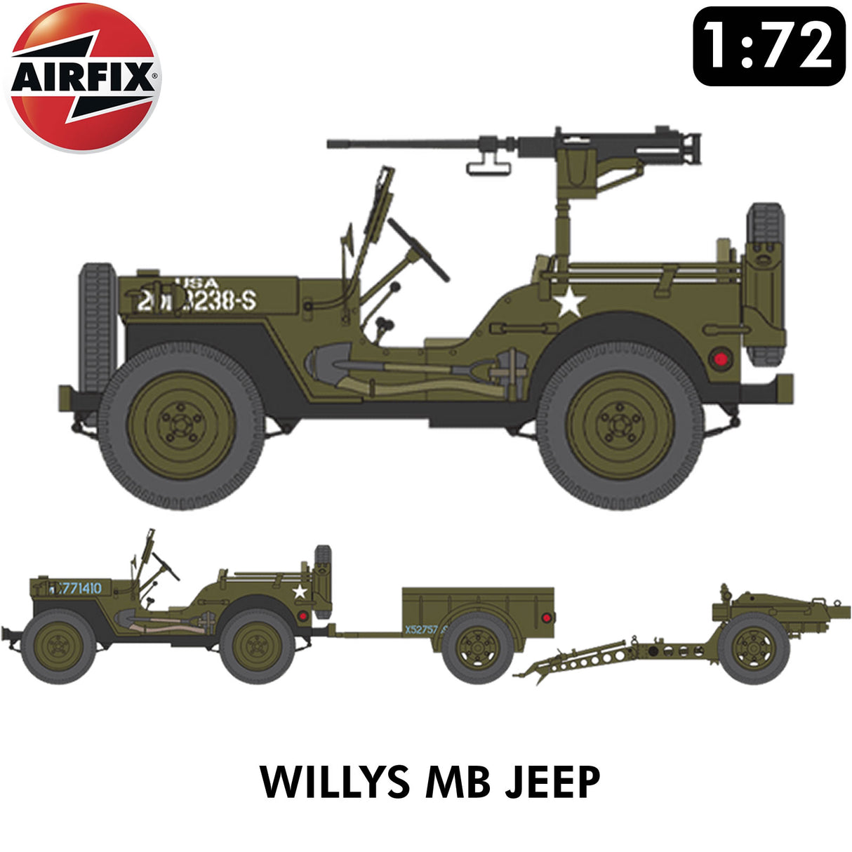 Willys Mb Jeep - Model Kit | Airfix |  A02399