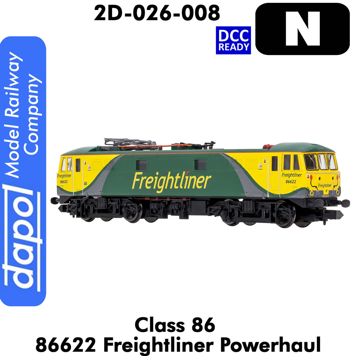 Class 86 - 86622 Freightliner Powerhaul | Dapol | 2D-026-008