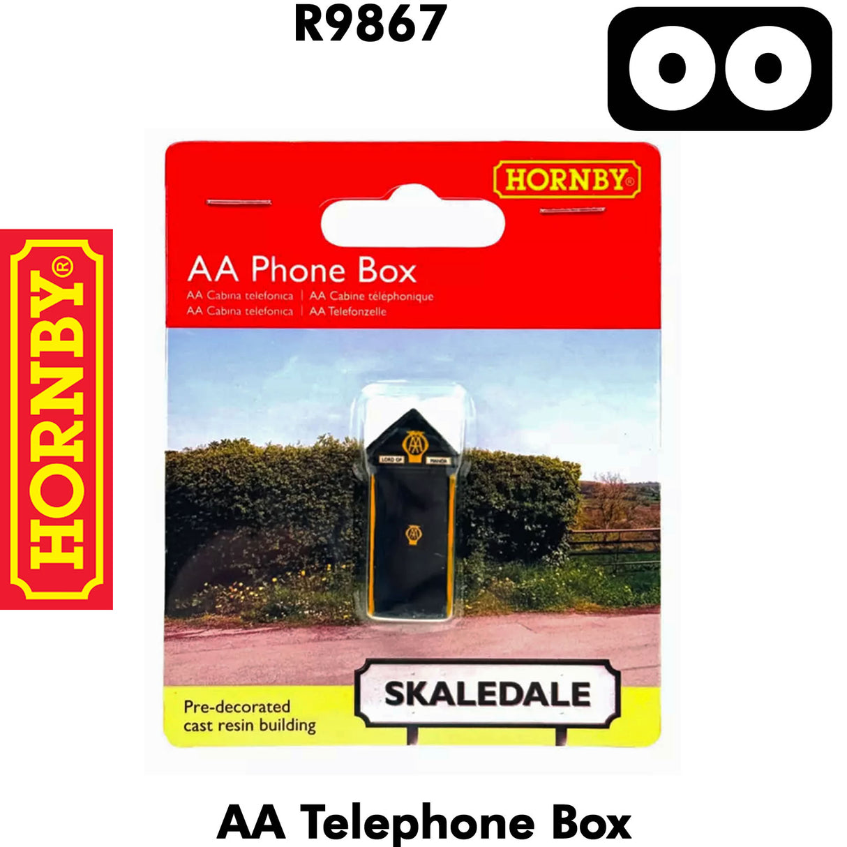 OO Gauge AA Telephone Box Kiosk - 1:76 Scale | Hornby | R9867