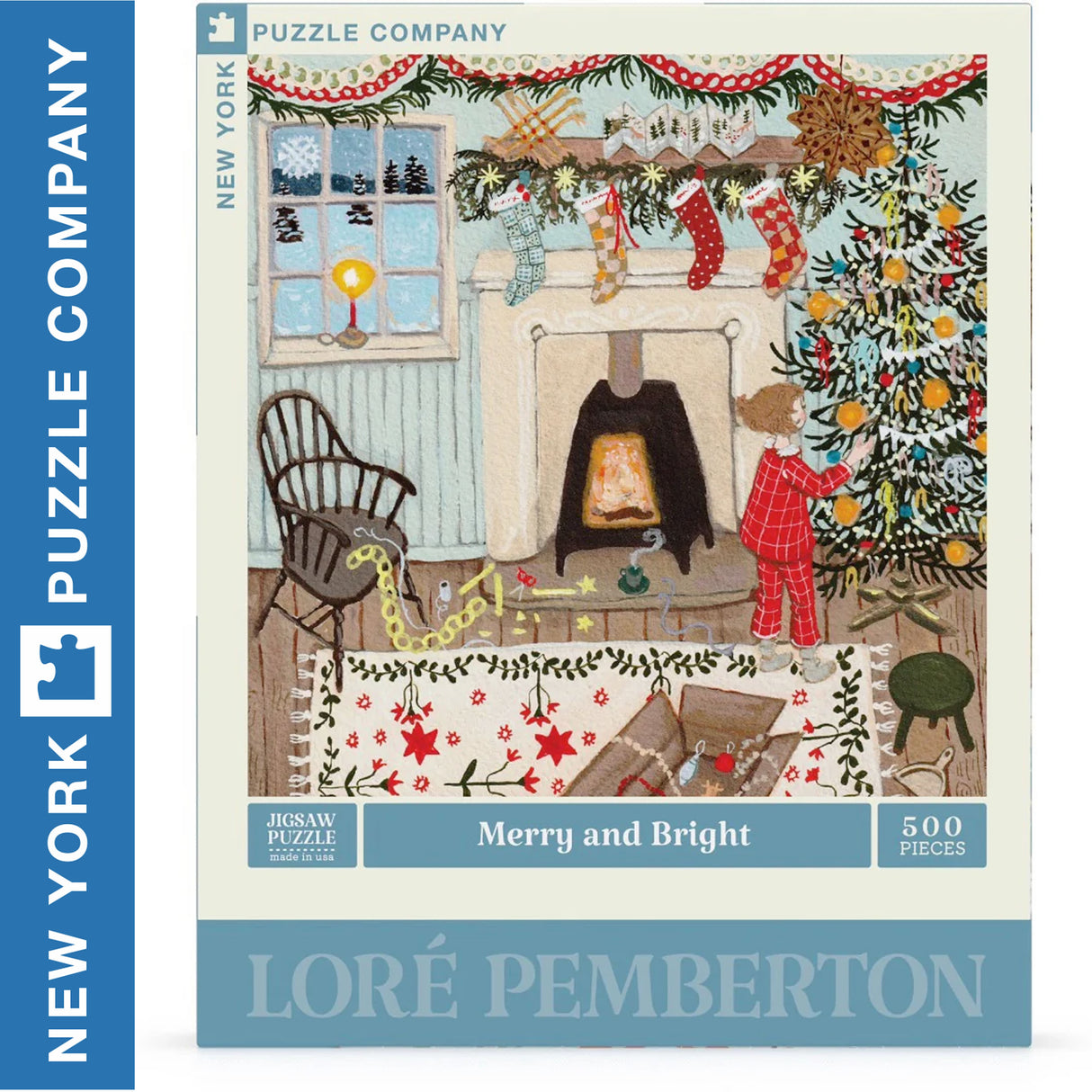 Merry and Bright 500pc Jigsaw | New York Puzzle Company | NPZLP2327