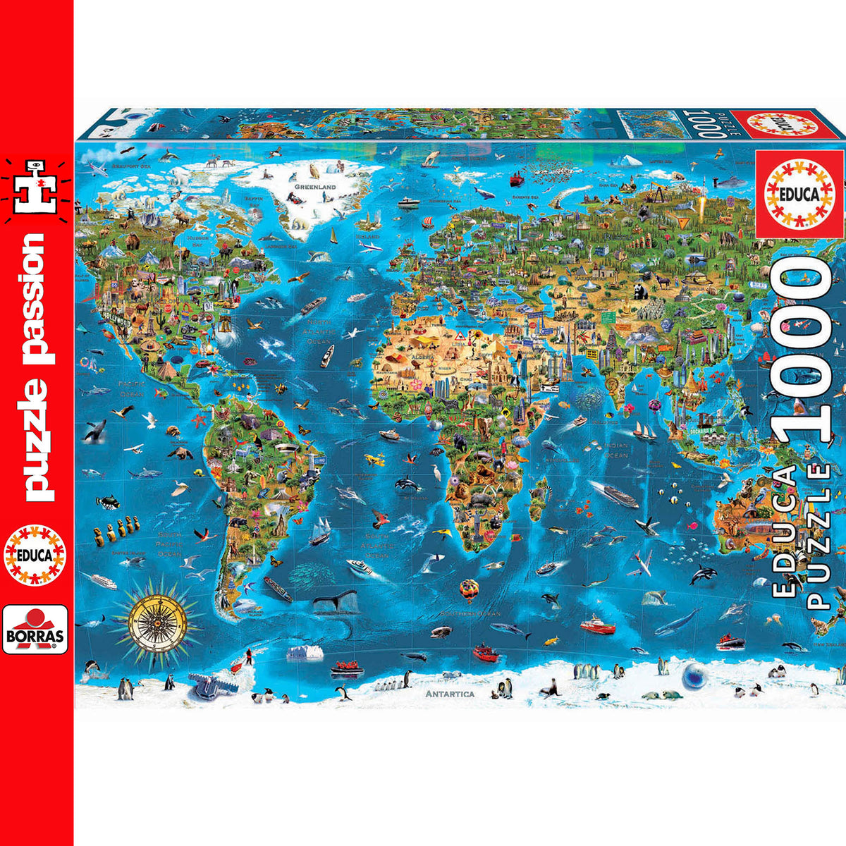 Wonders Of The World 1000 Piece Jigsaw Puzzle | Educa | 19022