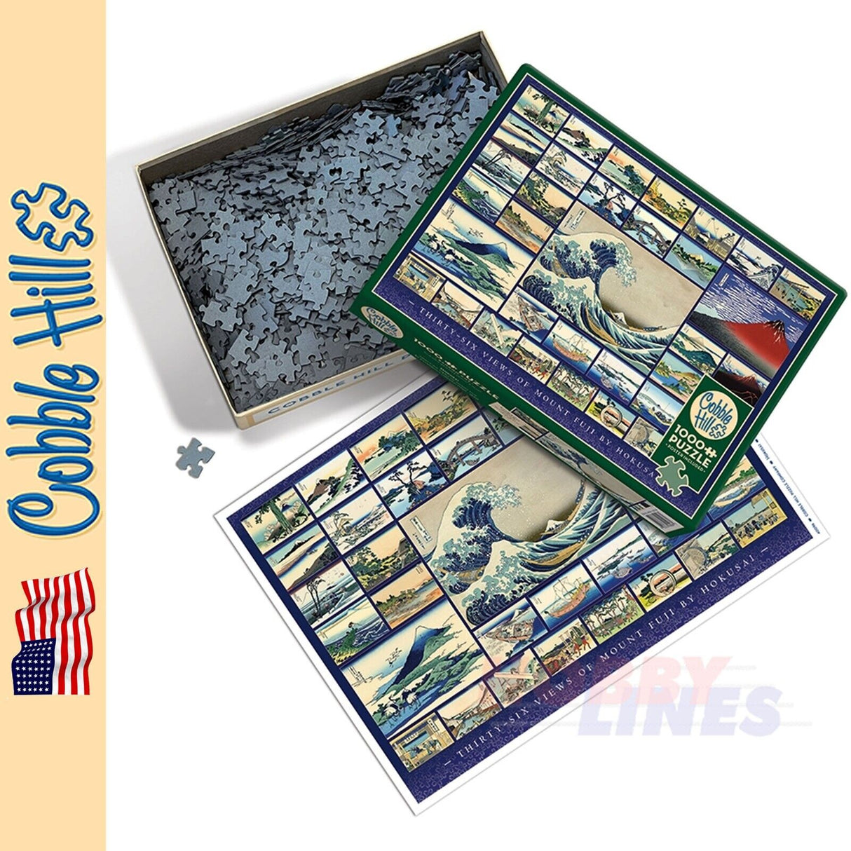 Hokusai Cobble Hill puzzle 1000pc CH40096