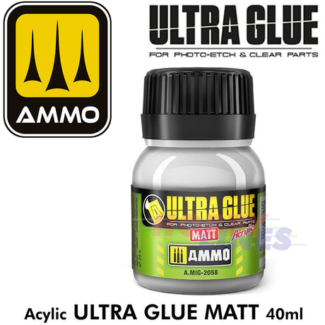 Ultra Glue for Etch Clear Parts and More - Matt Acrylic | Ammo by Mig Jimenez | AMIG2058
