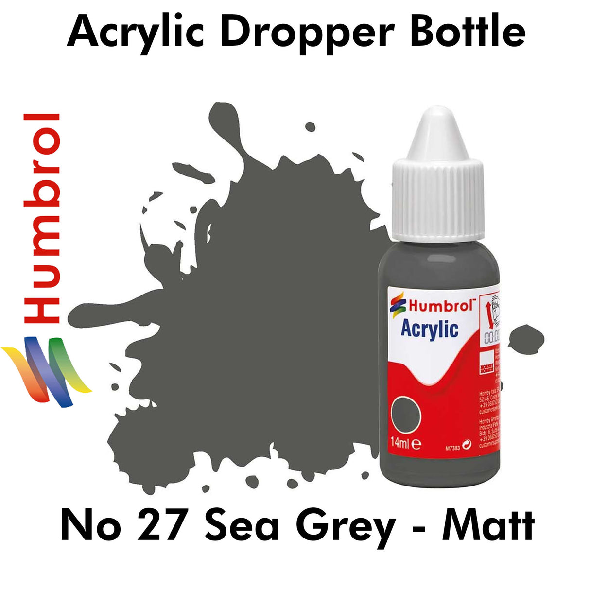 Acrylic Dropper - No 27 Sea Grey - Matt | Humbrol | DB0027