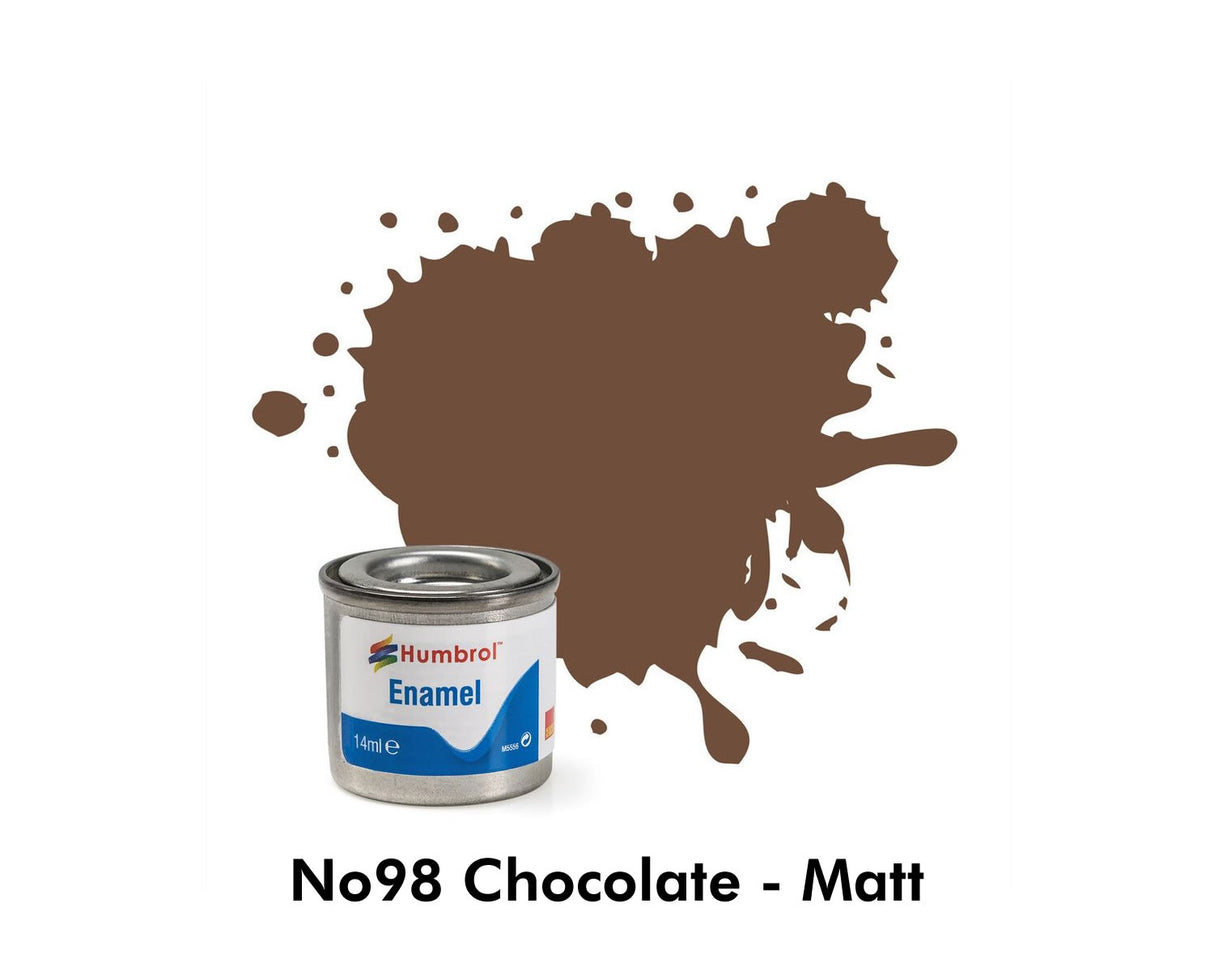 Enamel Tinlets No 98 Chocolate Matt
