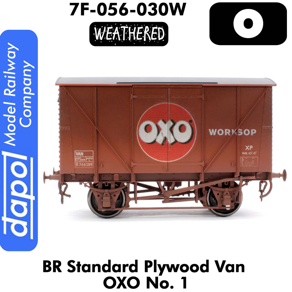 BR Standard Plywood Van - OXO |  Dapol | 7F-056-030W