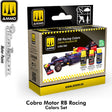 Cobra Motor RB Racing Colours Set 3 x 30ml Paint Red Bull Brush Airbrush | Ammo by Mig Jimenez