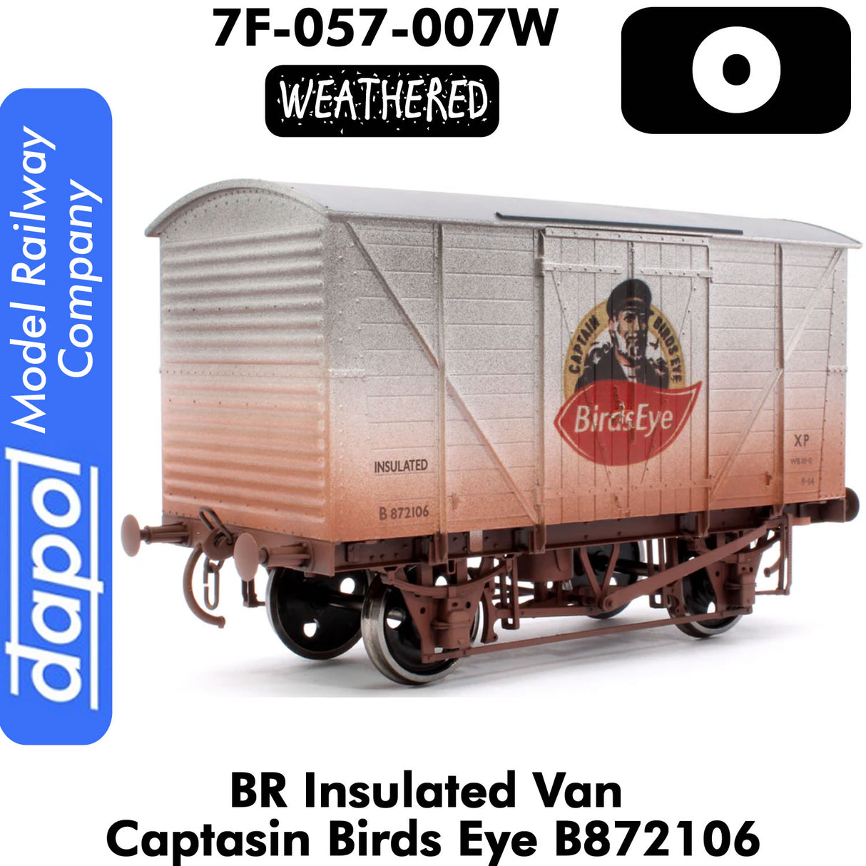 Captain Birds Eye BR Insulated Van - Weathered Wagon | Dapol | 7F-057-007W