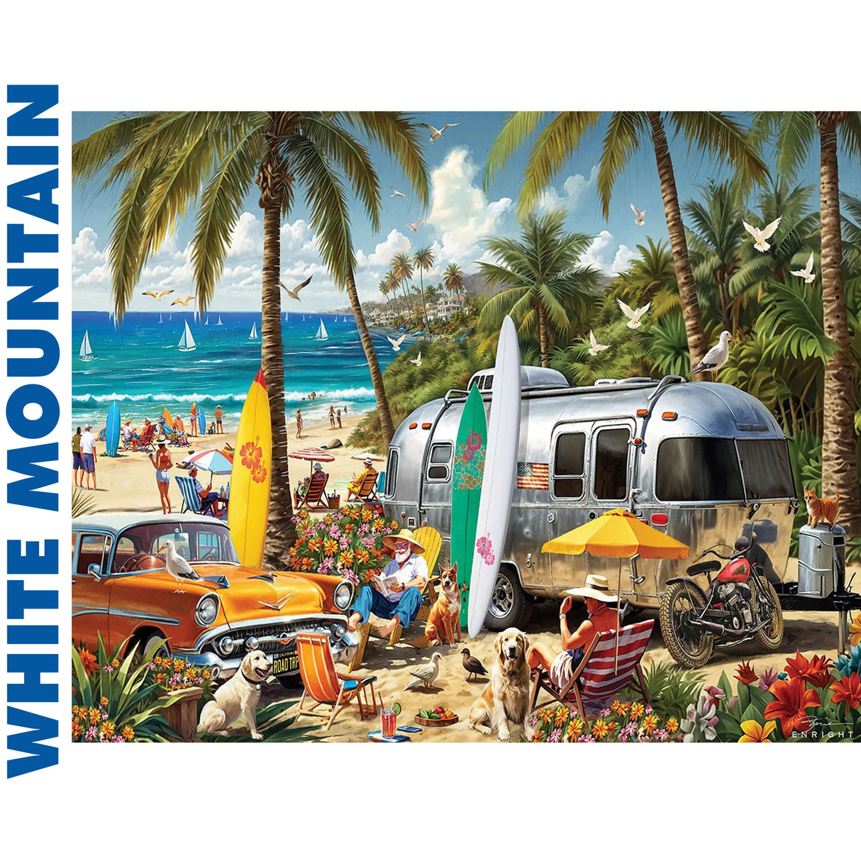 Beach Adventure - 1000pc Jigsaw Puzzle | White Mountain | 2033pz