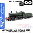 Great Western Railway - 43xx 2-6-0 Mogul 5320 -DCC - 1:76 OO | Dapol | 4S-043-012D