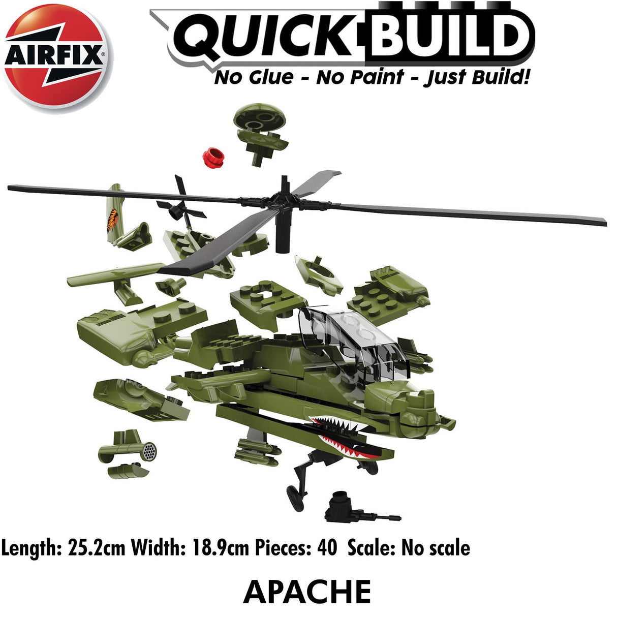 Apache Helicopter - Model Kit | Airfix | J6004
