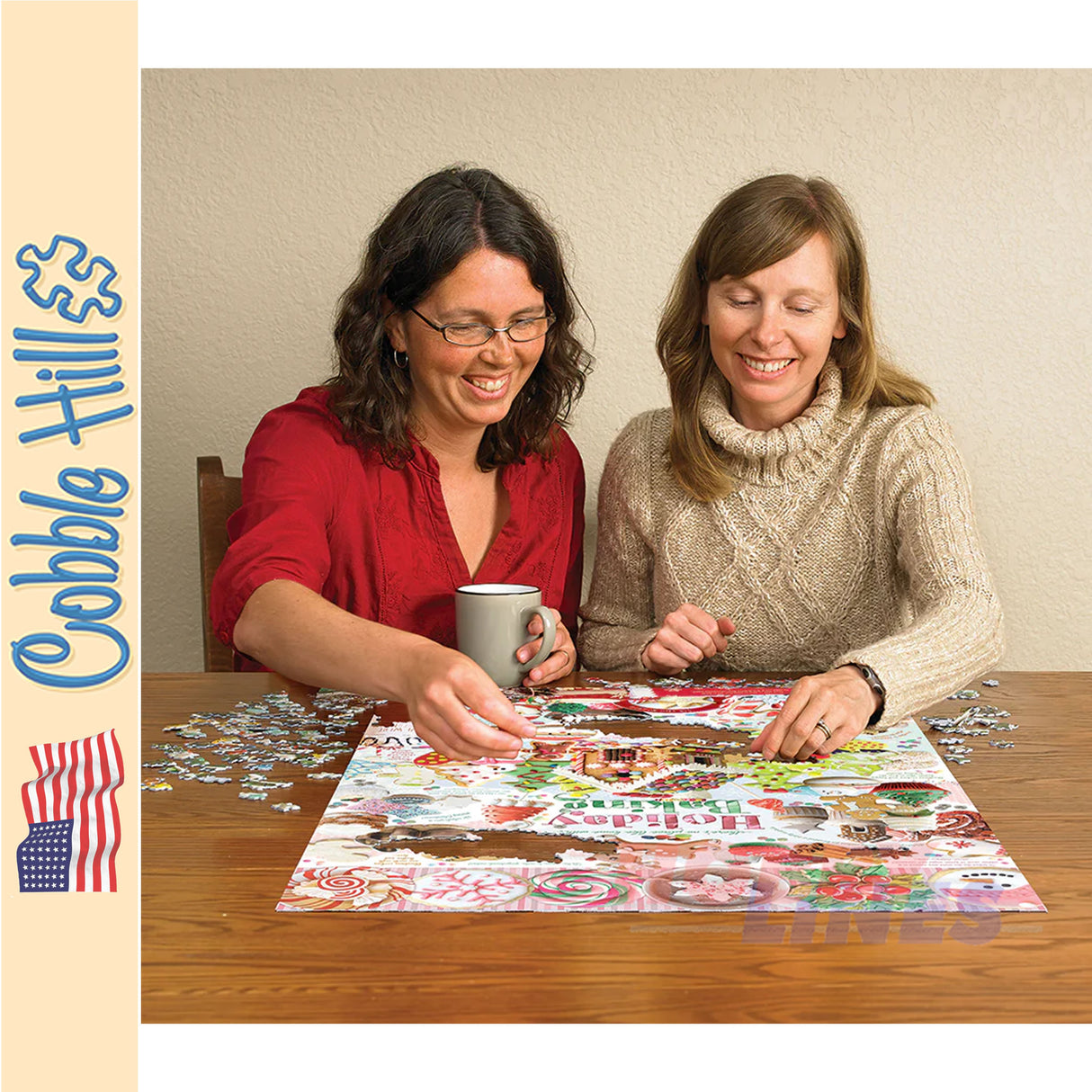 Holiday Baking COBBLE HILL Christmas 1000pc jigsaw puzzle 40019