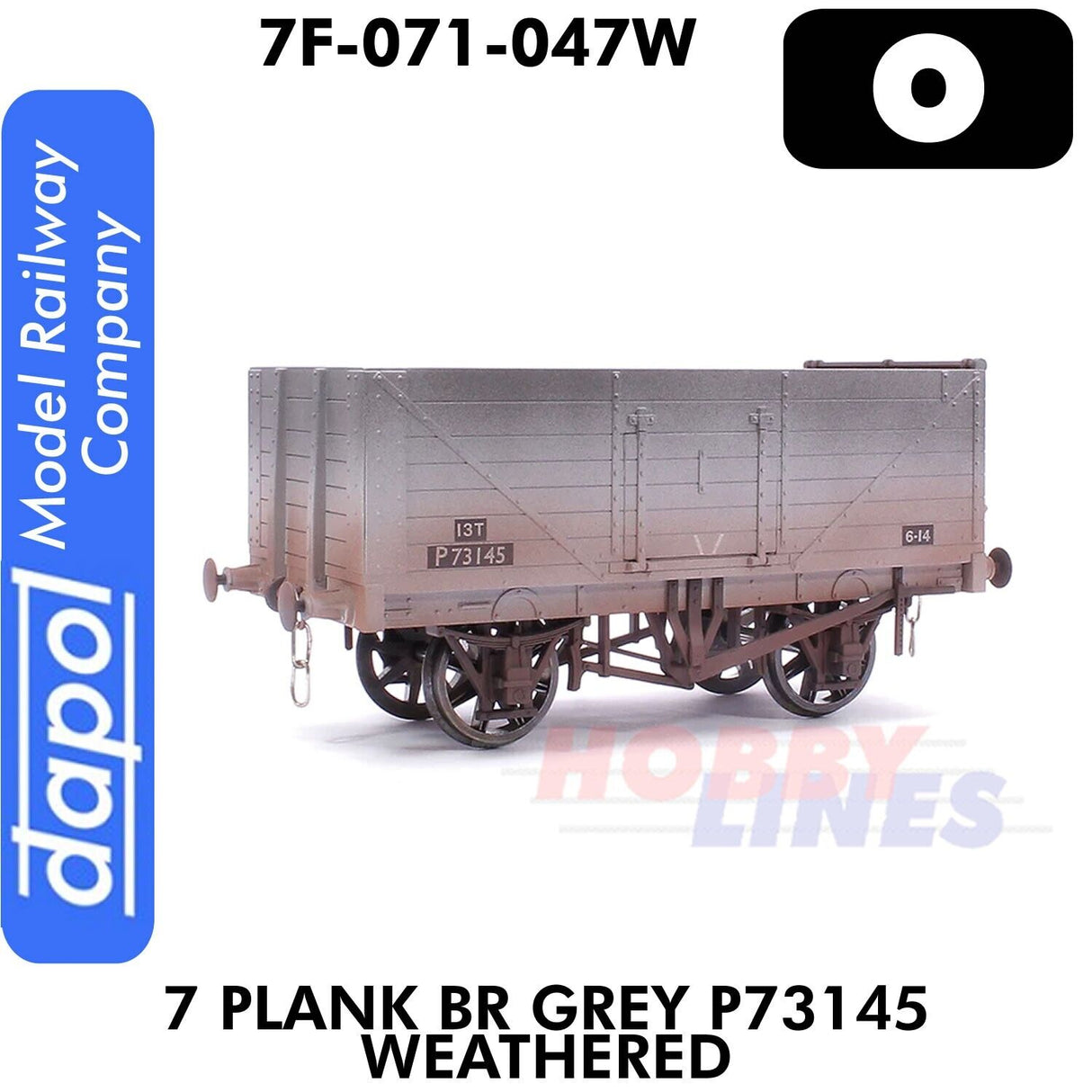 7 Plank BR Grey P73145- Weathered | Dapol | 7F-071-047W