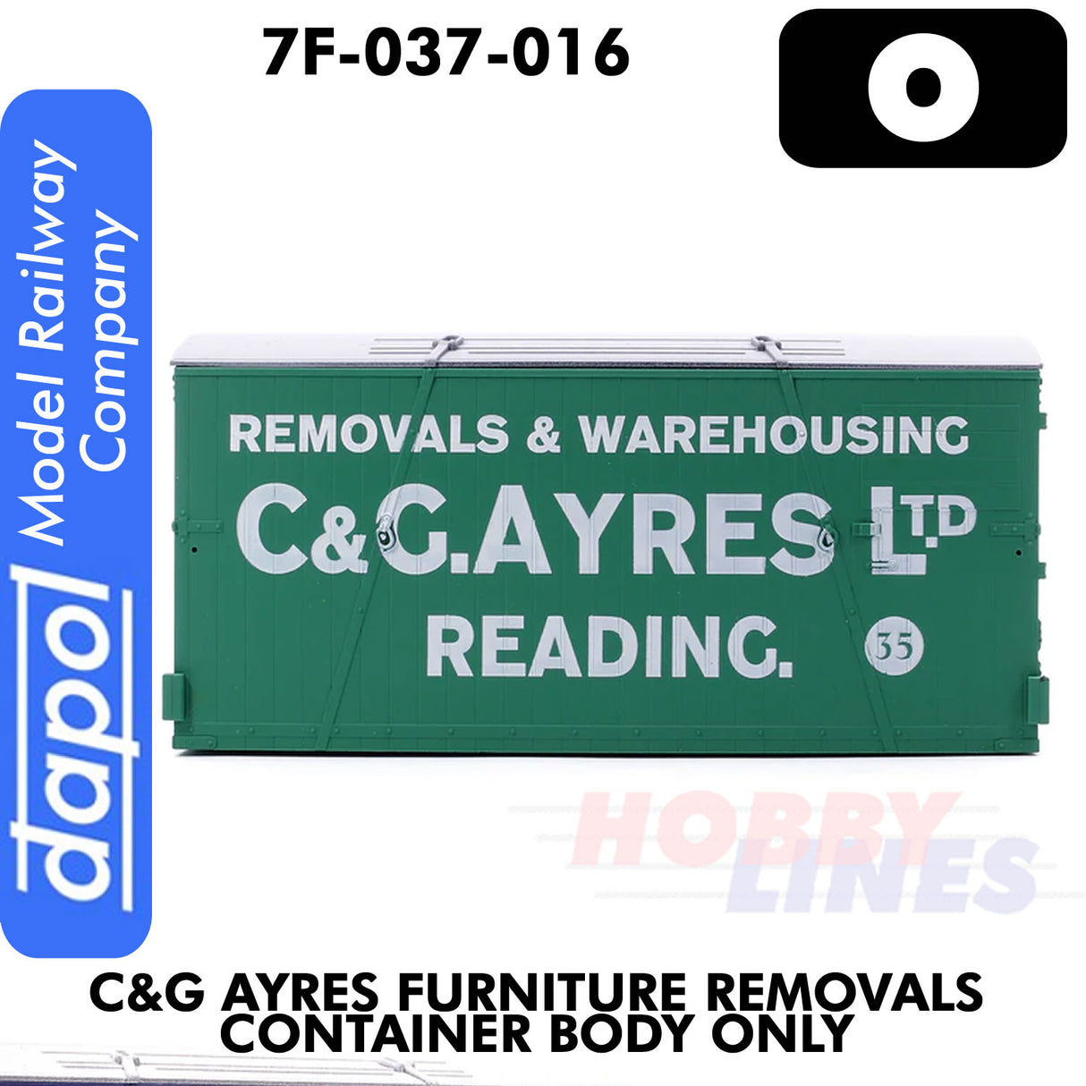 C&G AYRES Furniture Removal Container - Body Only | Dapol | 7F-030-016