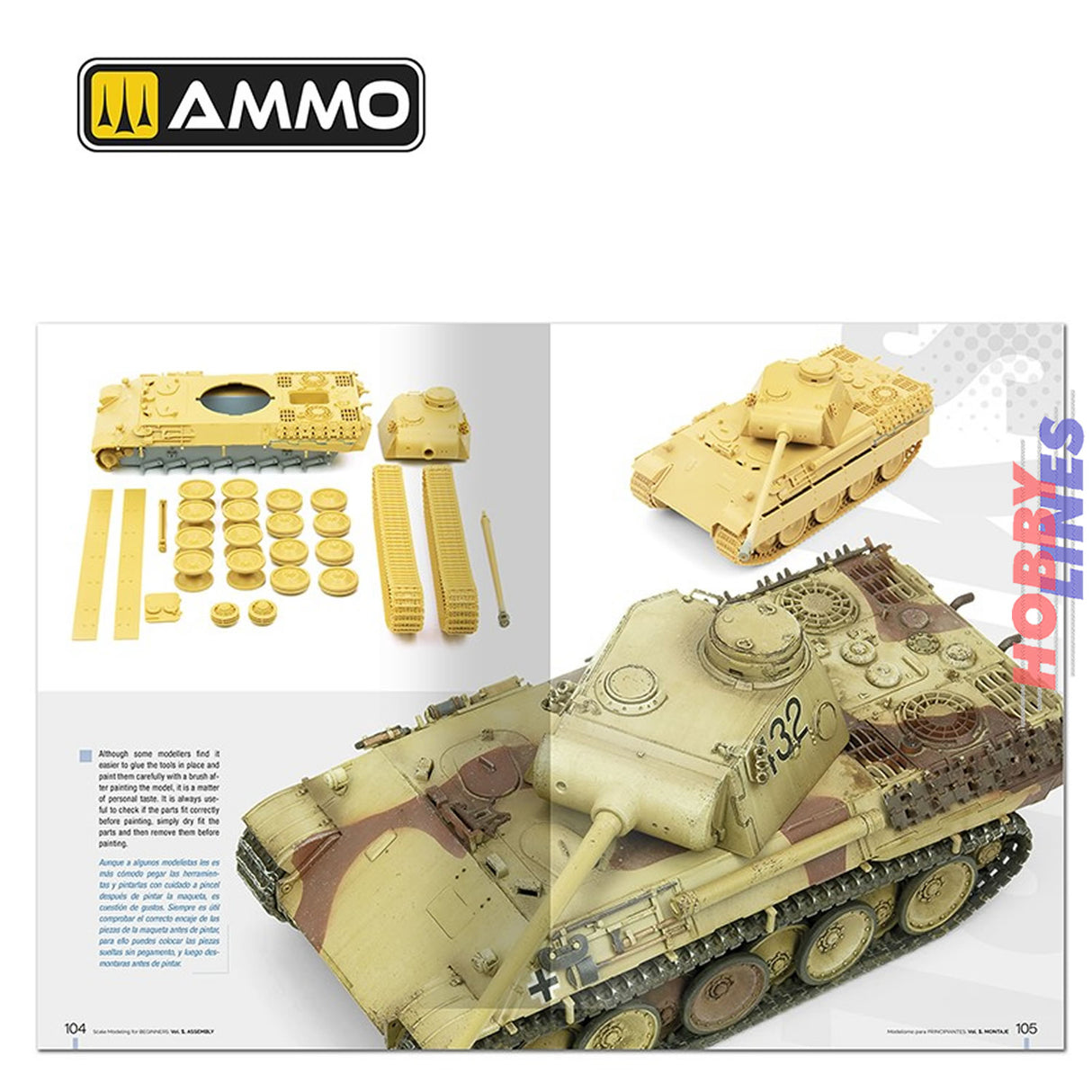 Scale Modelling for Beginners - Vol. 1 Assembly Book - 120 pages - English/Spanish | Ammo by Mig Jimenez | MIG6300