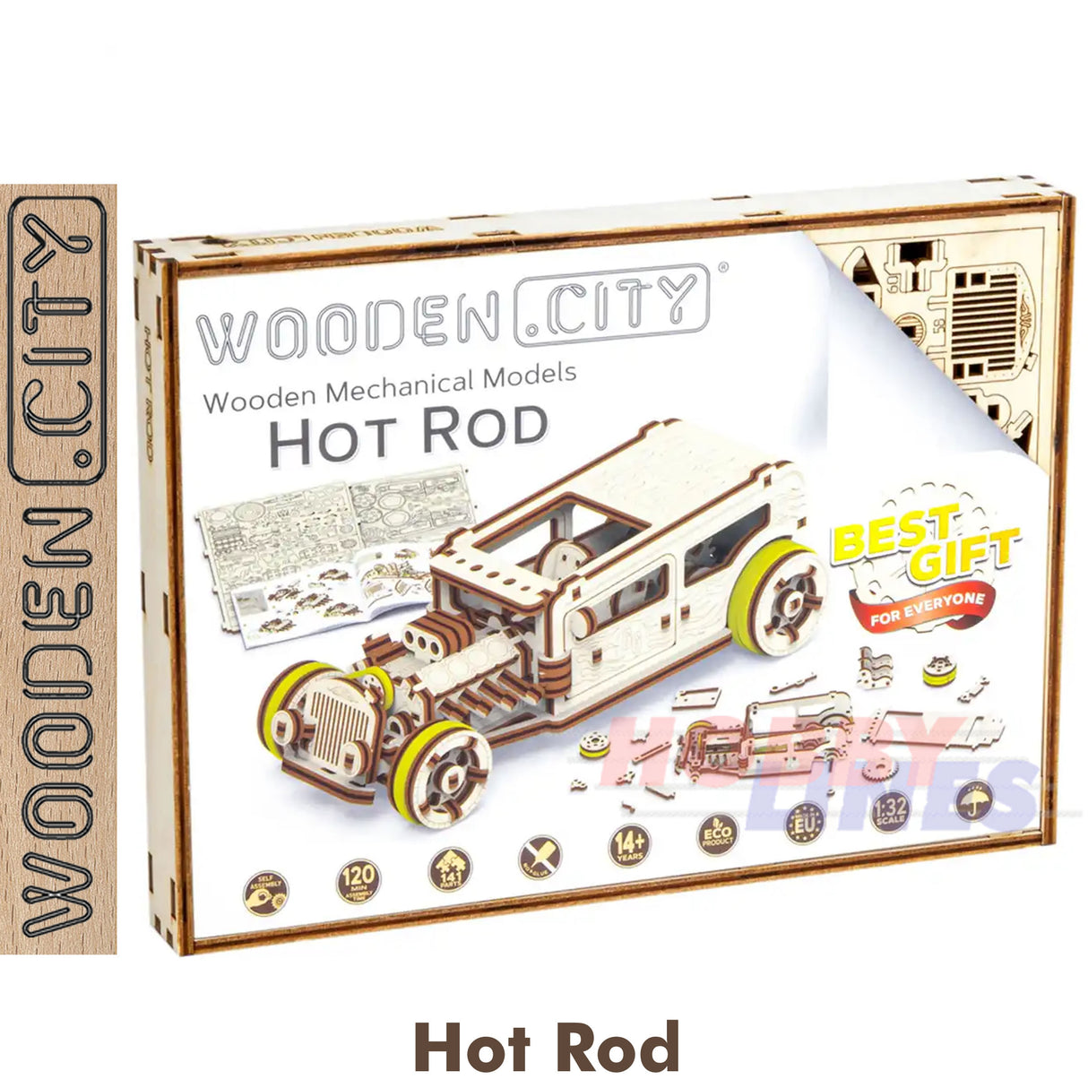 Hot Rod Car - 3D Puzzle | Wooden City | WR339
