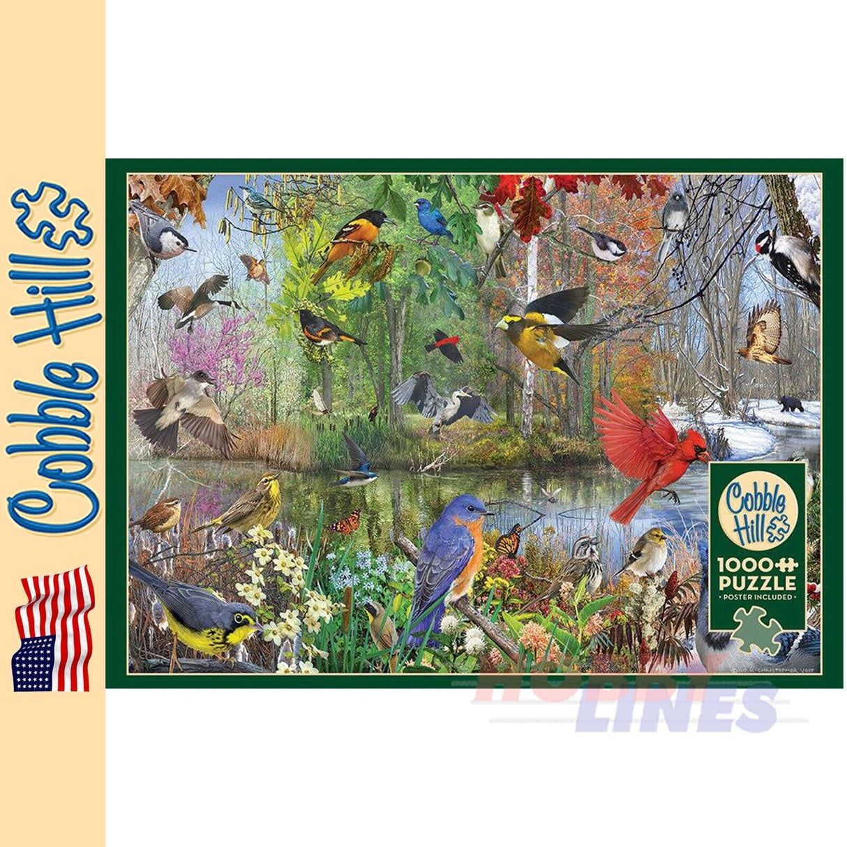 Birds of the Season Cobble Hill puzzle 1000pc CH40163