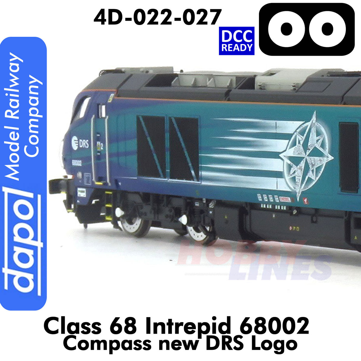 Class 68 - Intrepid 68002 Compass new DRS Logo | Dapol | 4D-022-027