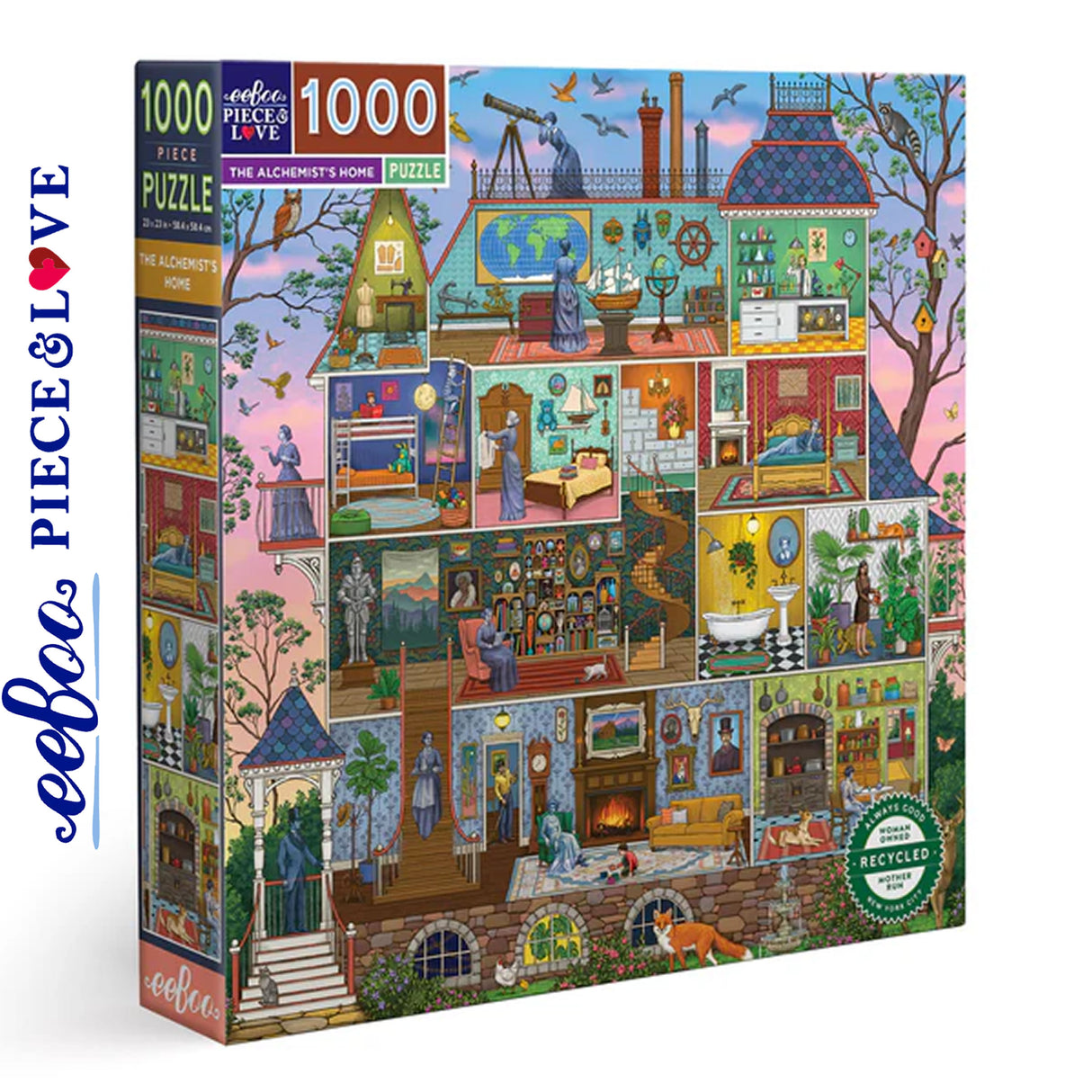 eeBoo THE ALCHEMISTS HOME 1000 pc Square Jigsaw Puzzle Super Deluxe PZTAST