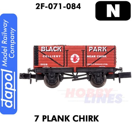7 Plank Black Park Chirk 2028 Wagon | Dapol | 2F-071-084