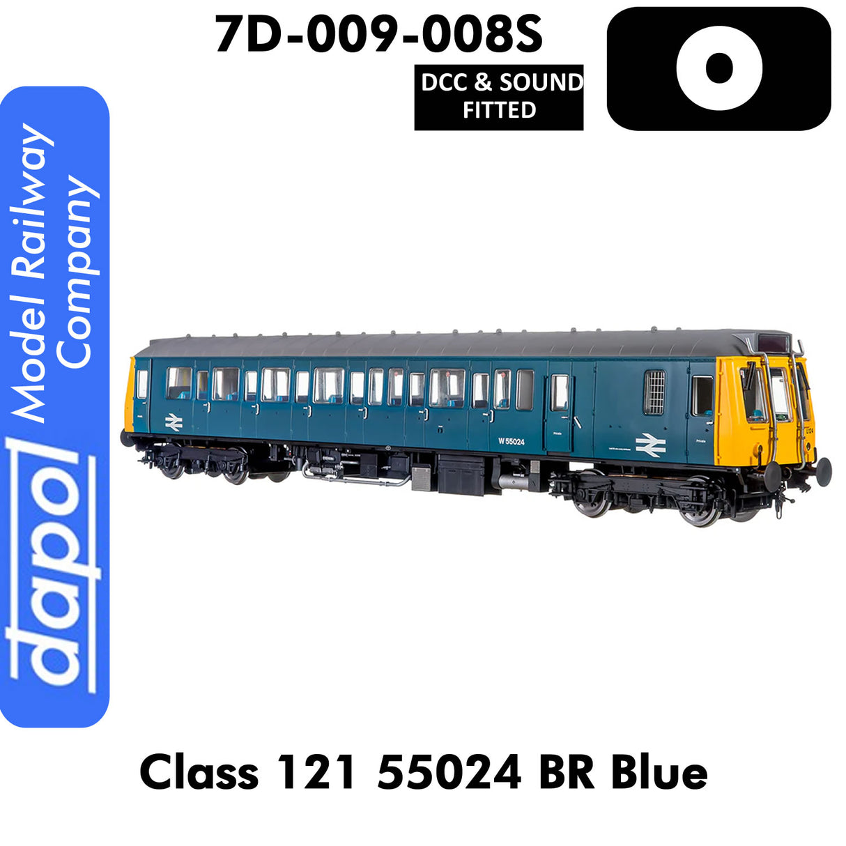 Class 121 55024 BR Blue | Dapol |  7D-009-008S