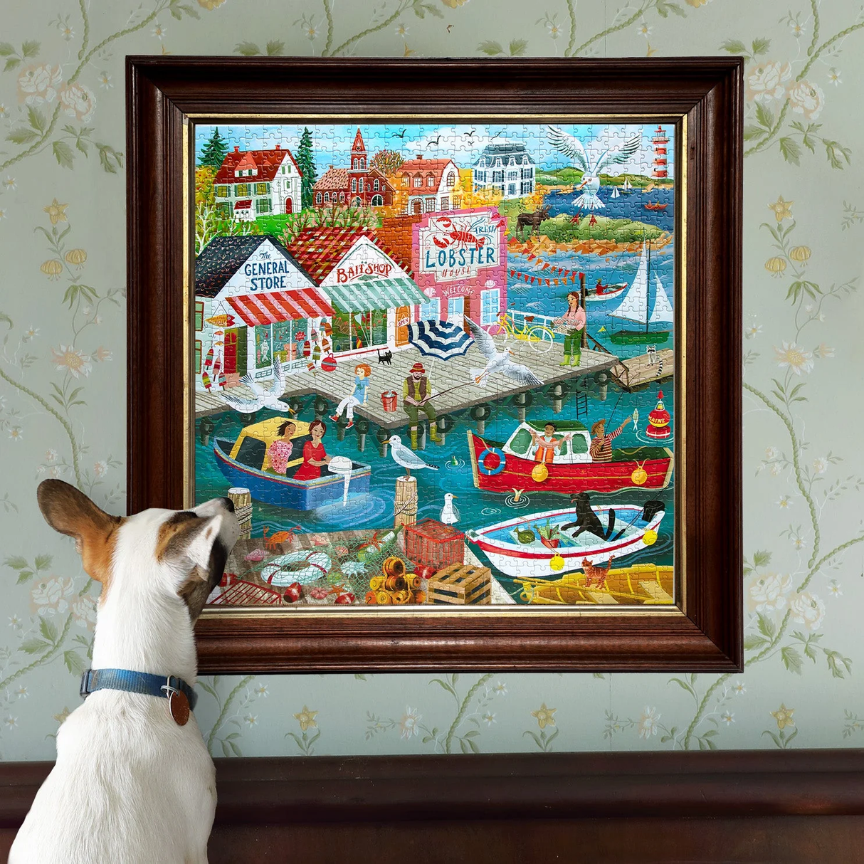 New England Wharf - 1000pc Puzzle | eeBoo | PZT942