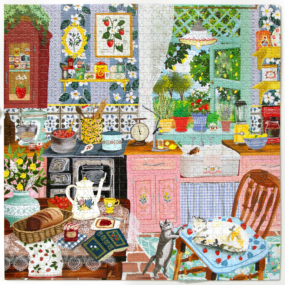 Strawberry Kitchen - 1000pc Puzzle | eeBoo | PZT966