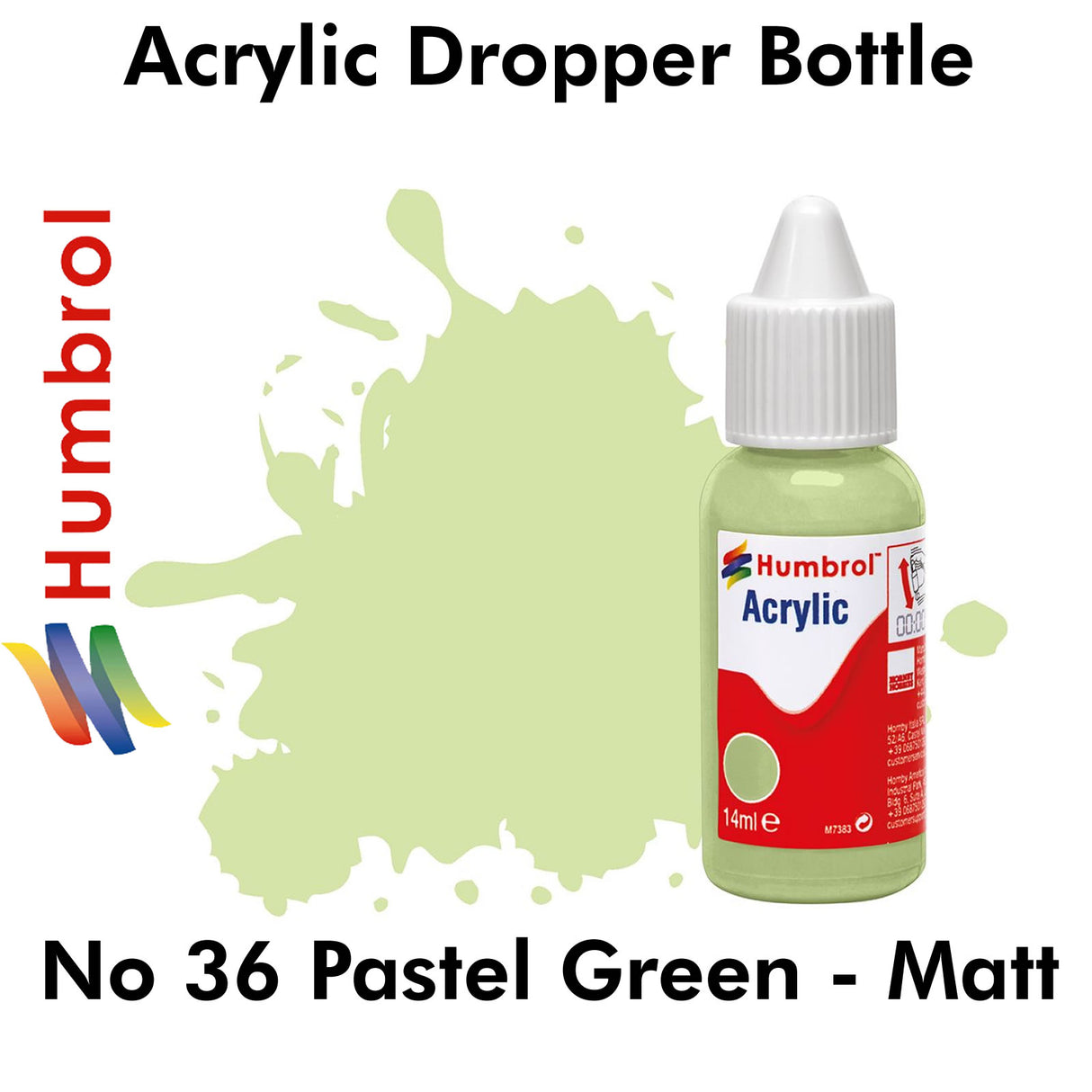 Acrylic Dropper - No 36 Pastel Green - Matt | Humbrol | DB0036