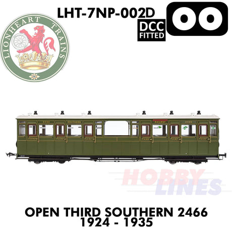 Open Third Southern 2466 1924-1935 - DCC - 1.435 OO | Lionheart Trains |  LHT-7NP-002D