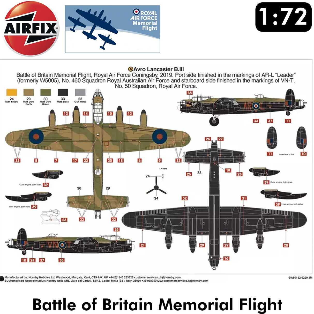 Battle of Britain Memorial Flight - Model Kit | Airfix | A50182