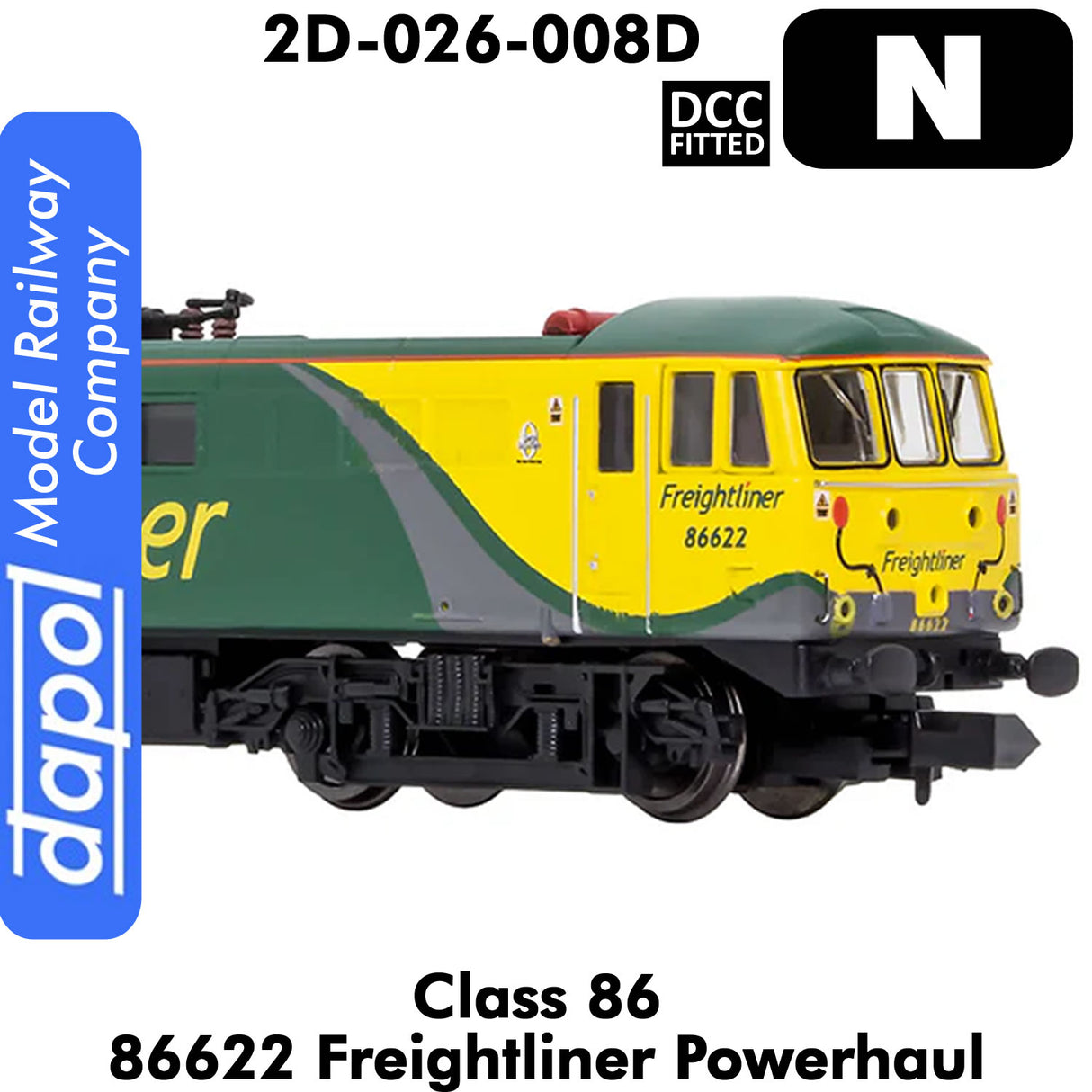 Class 86 - 86622 Freightliner Powerhaul | Dapol |2D-026-008D