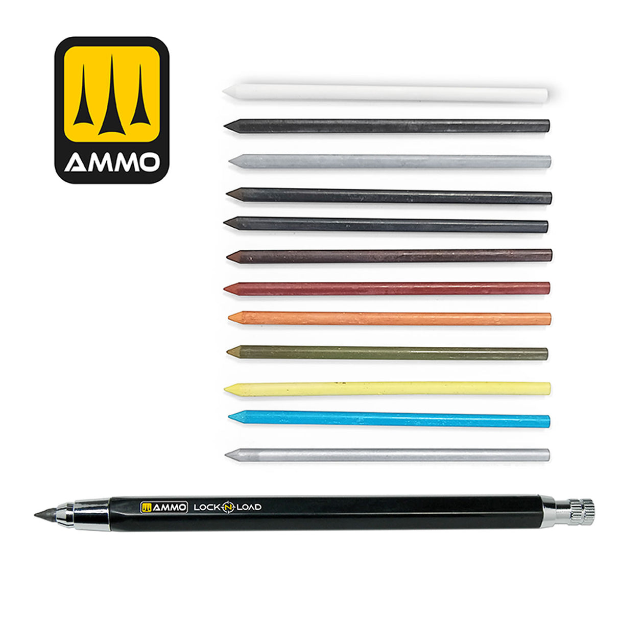 LOCK N LOAD Weathering Rechargable Technical Mechanical Pencil | Ammo by Mig Jimenez