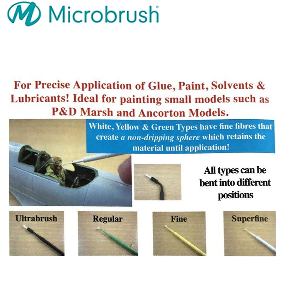 Microbrush Superfine - 10 applicators | Microbrush | MHS10