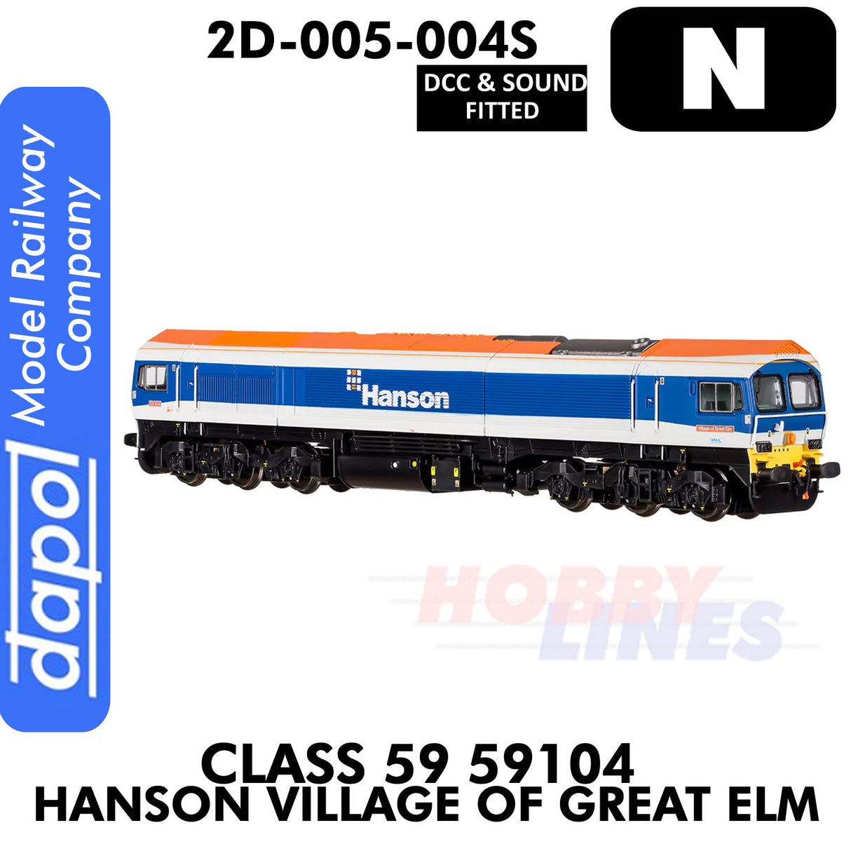 Class 59 59104 Hanson Village of Great Elm - DCC & Sound | Dapol | 2D-005-004S