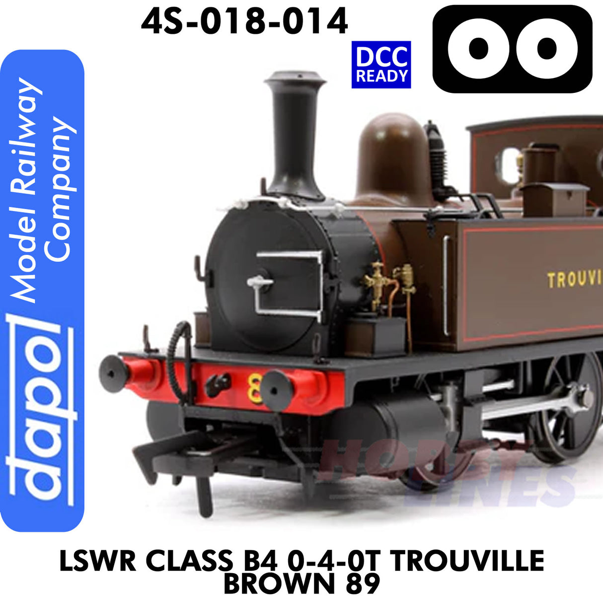 LSWR Class B4 0-4-0T Trouville Brown 89 - DCC Ready | Dapol | 4S-0018-014