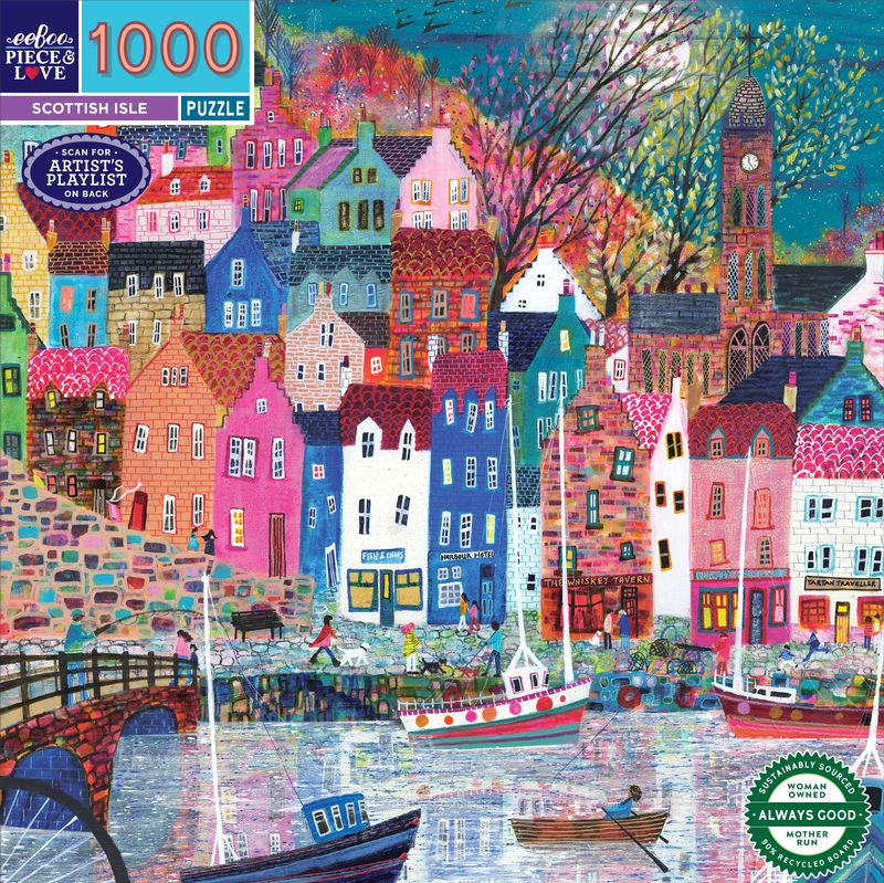 Scottish Isle 1000pc Puzzle | eeBoo | PZT614