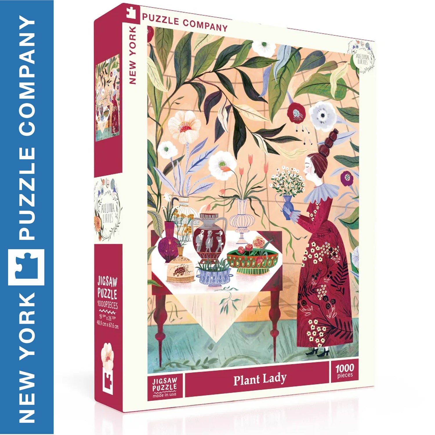 PLANT LADY New York Puzzle Company 1000pc Random Cut Jigsaw