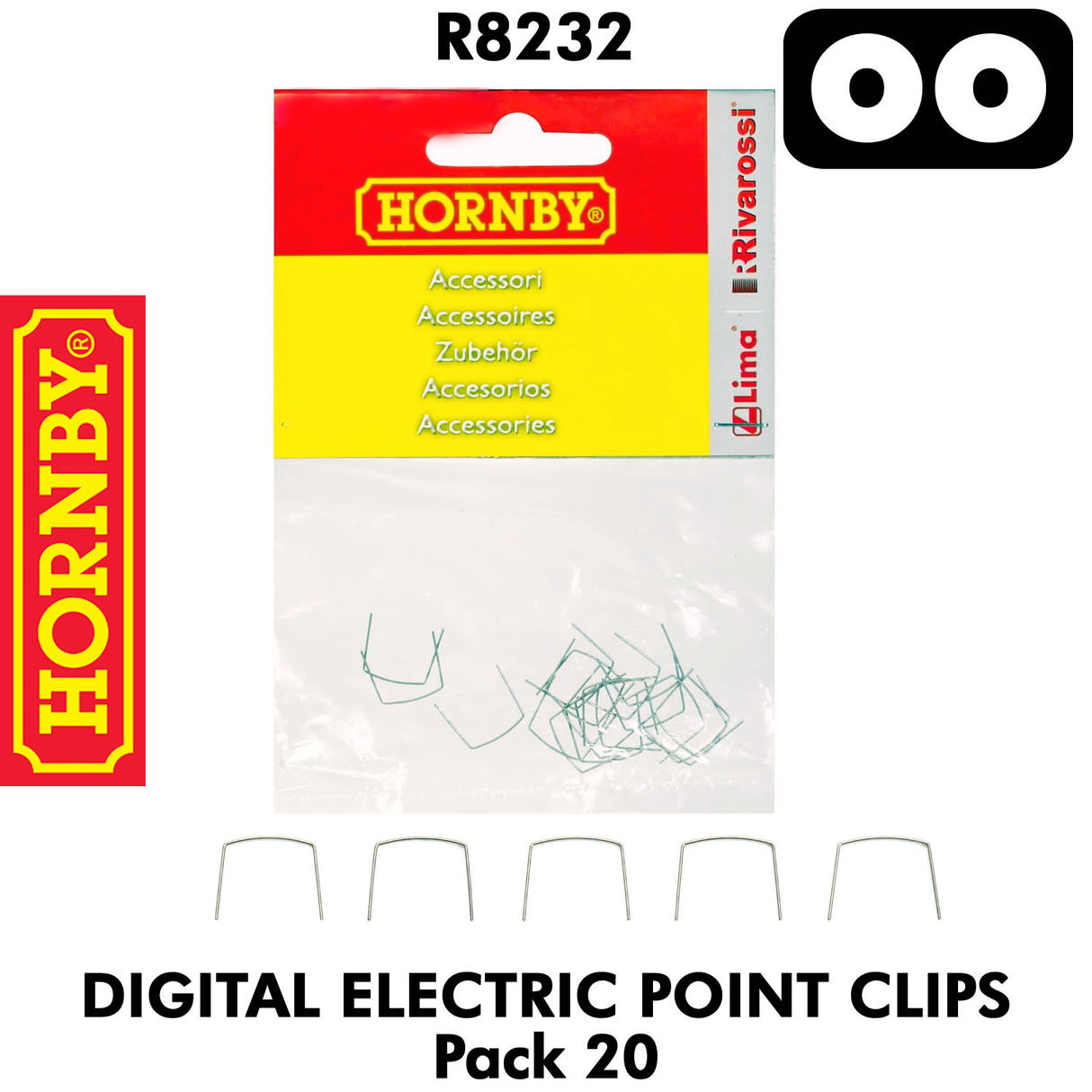 Digital Electric Point Clips - 20 Pack | Hornby | R8232