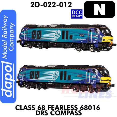 Class 68 Fearless 68016 DRS Compass - DCC Ready  | Dapol |  2D-022-012