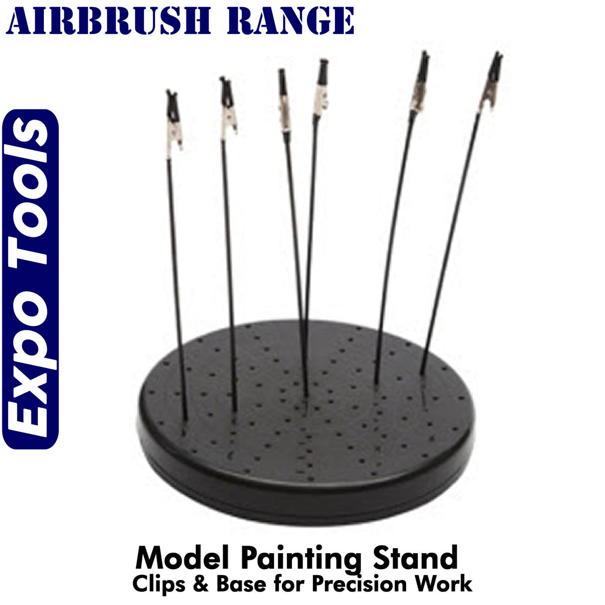PAINTING STAND AB520 with clips & stand Expo Tools Airbrush Range