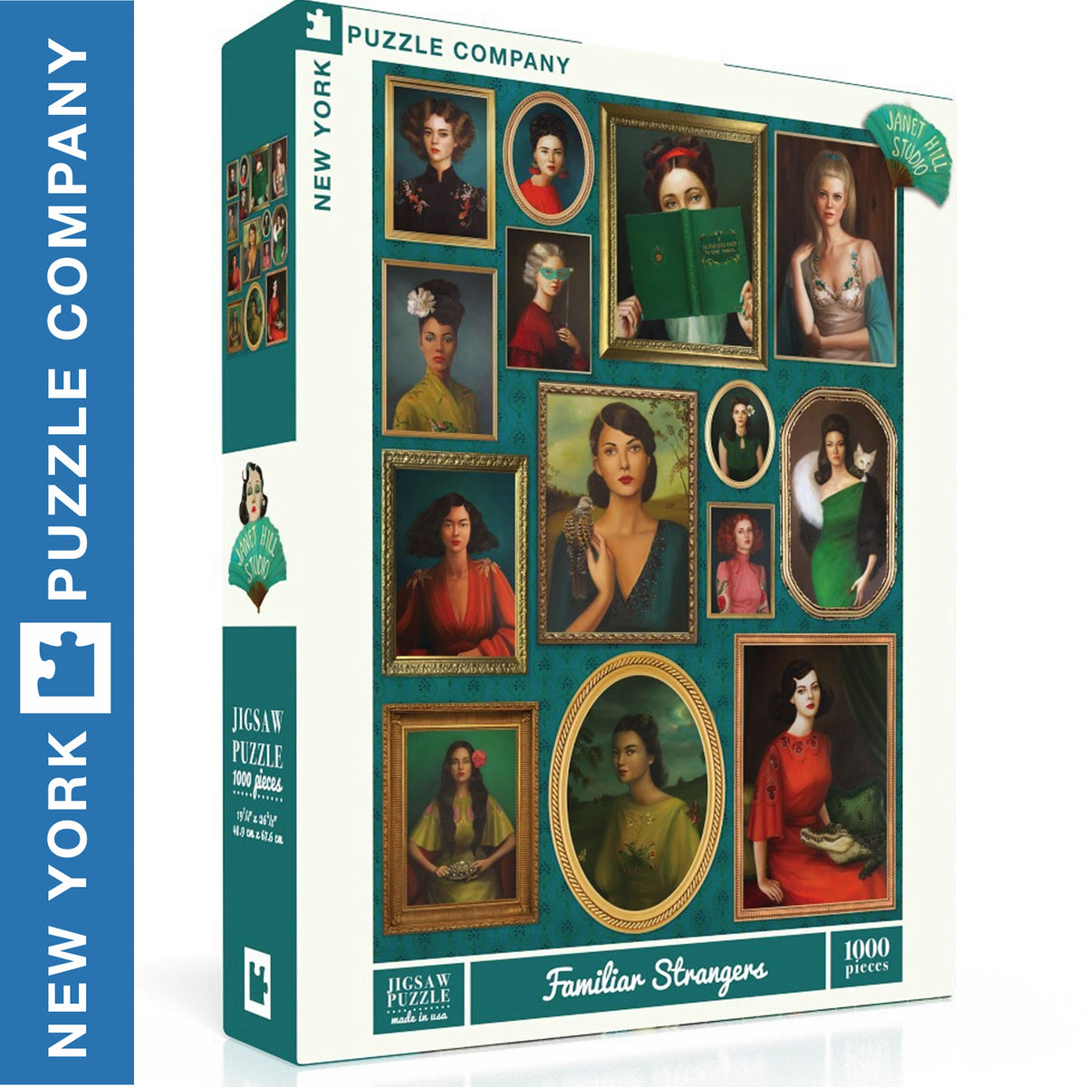 *HEAVILY DAMAGED BOX* Familiar Strangers - 1000pc Puzzle | New York Puzzle Company | NPZJH2641