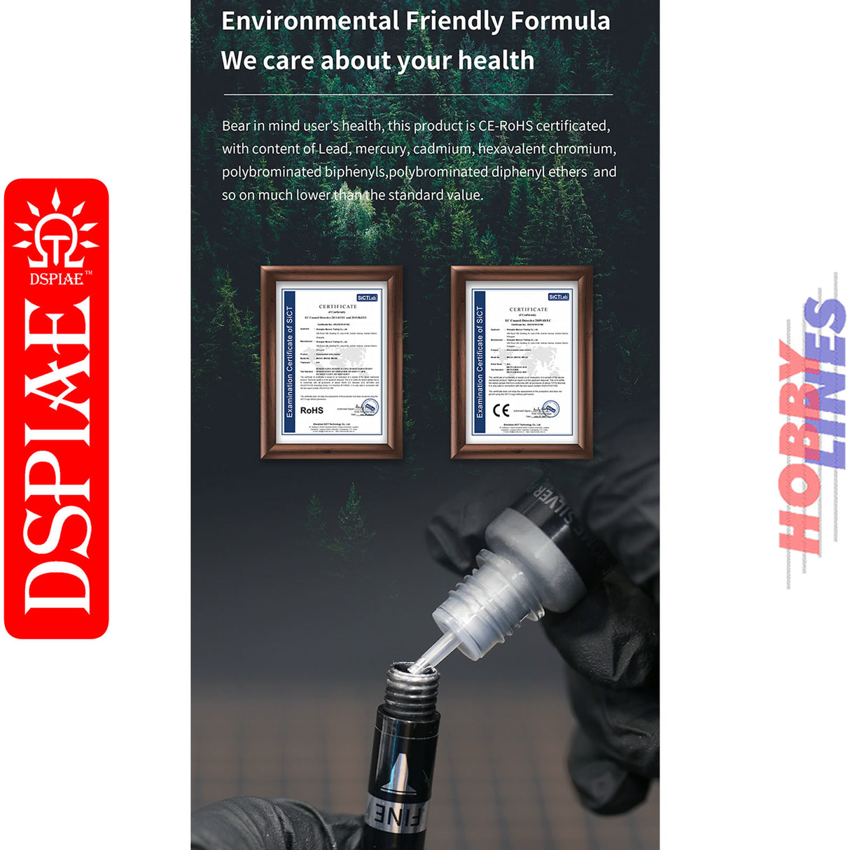 CR-10 Chrome Silver Refill For Markers -10ml | DSPIAE | DS016